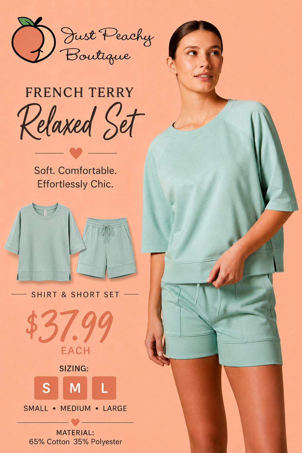 French Terry short set