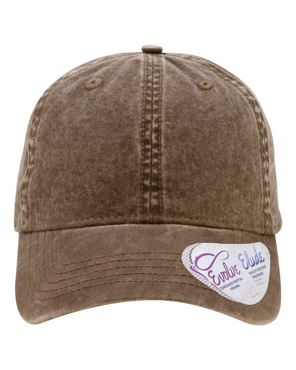 LV patch- Women's Washed Mesh-Back Cap-chocolate/fawn/kahki