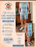 Effortlessly Chic Weekend Lu shirt set