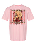 Gildan Softstyle DTF print tee- soft pink Dolly Parton
